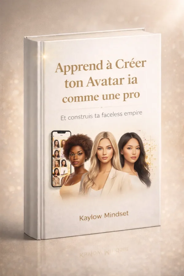 Couverture du livre "Créer des Avatars IA Hyper-Réalistes : Guide Complet" par Kaylow Mindset — ebook Technologie