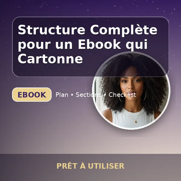 Couverture du livre "Structure Complète pour un Ebook qui Cartonne" par Kaylow Mindset — ebook Business
