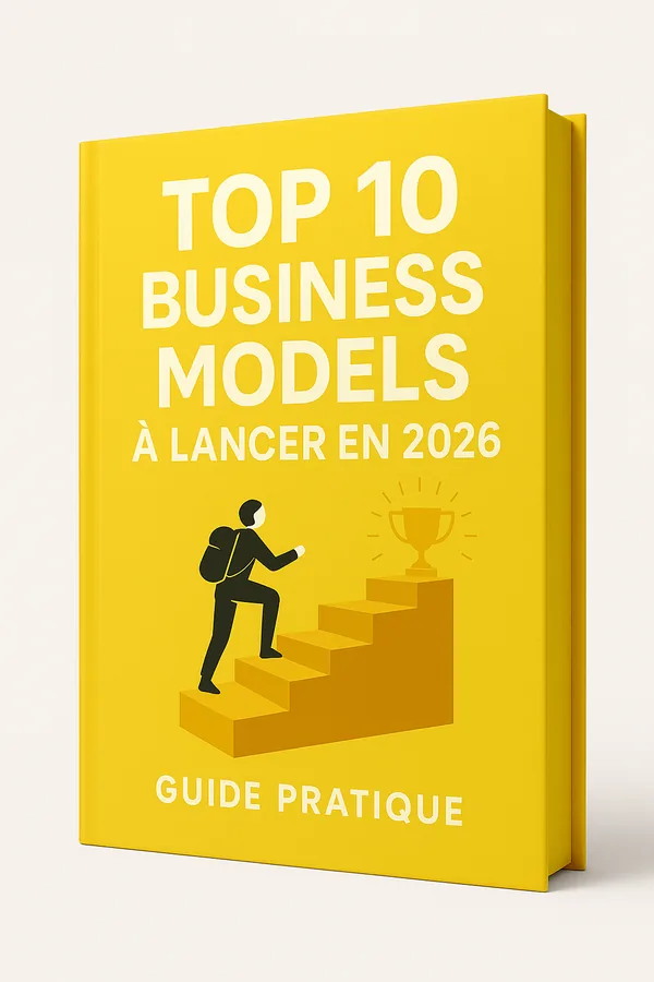 Couverture du livre "Top 10 des Business Models à Lancer en 2026" par Kaylow Mindset — ebook Business